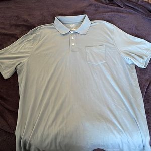 New Croft & Barrow Men's 3XB Extra Soft Heather Blue Polo Shirt